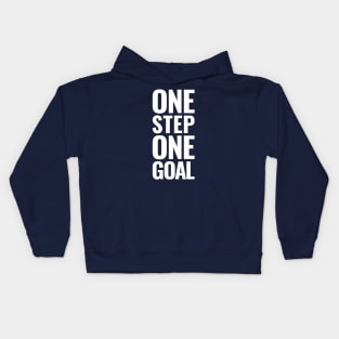 One step. One goal. Kids Hoodie